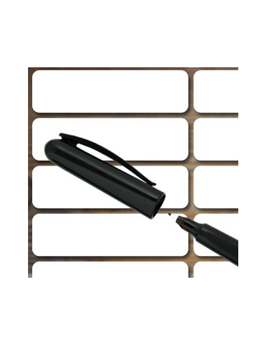 Nažehlovací jmenovky 18 ks + popisovač