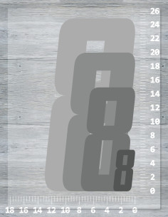 Číslo na dres Modern - 8 2