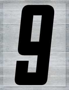 Číslo na dres Modern - 9