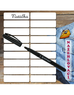 Nažehlovací jmenovky 18 ks...