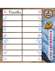 Nažehlovací jmenovky 36 ks...