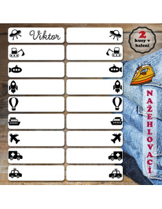 Nažehlovací jmenovky 36 ks...