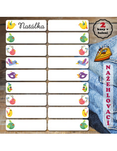 Nažehlovací jmenovky 36 ks...