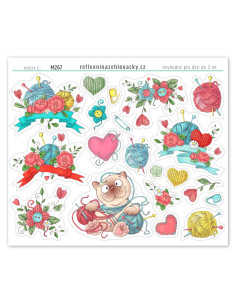 Samolepky háčkování a platení